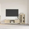 TV spintelių komplektas su stalčių FLORIN 3 pcs Sonoma ąžuolas