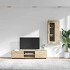 TV spintelių komplektas su stalčių FLORIN 3 pcs Sonoma ąžuolas