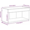 TV staliukas TV spintelių komplektas 60 x 30 x 30 cm Senovinis medis