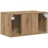 TV staliukas TV spintelių komplektas 3 pcs Ruda 60 x 30 x 30 cm