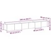 TV staliukas TV spintelių komplektas 3 pcs Juodas ąžuolas 80 x 30 x 30 cm