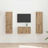 TV staliukas TV spintelių komplektas 5 pcs Amatininkų ąžuolas