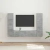 TV staliukas TV spintelių komplektas 6 pcs Betono pilka Apdirbta mediena