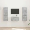 TV staliukas TV spintelių komplektas 5 pcs Betono pilka Apdirbta mediena