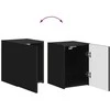 TV staliukas TV spintelių komplektas 5 pcs Juoda Apdirbta mediena