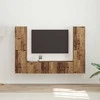 TV staliukas TV spintelių komplektas 6 pcs Senovinis medis Apdirbta mediena