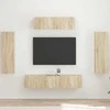 TV staliukas Televizoriaus spintelė 5 pcs Sonoma ąžuolas