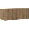 TV staliukas 4 dalių sieninis televizoriaus spintelės komplektas Artisan Oak