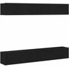 TV staliukas TV spintelių komplektas 4 pcs Juodas ąžuolas 100 x 30 x 30 cm
