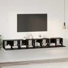 TV staliukas TV spintelių komplektas 4 pcs Juodas ąžuolas 60 x 30 x 30 cm