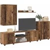 TV staliukas TV spintelių komplektas Senovinis medis Apdirbta mediena