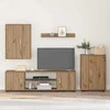 TV staliukas TV spintelių komplektas 4 pcs Amatininkų ąžuolas