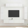 TV staliukas Televizoriaus spintelė 8 pcs Balta