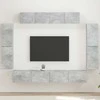 TV staliukas Televizoriaus spintelė 8 pcs Betono pilka