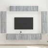 TV staliukas Televizoriaus spintelė 8 pcs Pilkas Sonoma