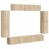 TV staliukas Televizoriaus spintelė 8 pcs Sonoma ąžuolas
