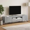 TV staliukas LED televizoriaus spintelė BREDA 3 vnt. Pilka Sonoma