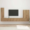 TV staliukas TV sieninio kabineto komplektas 6 vnt. Amatininkų ąžuolas
