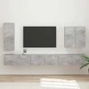 TV staliukas TV sieninio kabineto komplektas 6 pcs Betono pilka