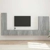 TV staliukas TV sieninio kabineto komplektas 6 pcs Pilkas Sonoma