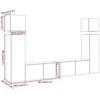 TV staliukas 8 dalių sieninis televizoriaus spintelės komplektas Artisan Oak