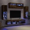 TV staliukas TV spintelių komplektas 6 pcs Sena mediena Apdirbta mediena