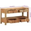TV staliukas Televizoriaus spintelė su stalčių Ruda 83 x 33 x 46 cm