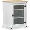 TV staliukas HiFi spintelė Balta 60 x 50 x 82 cm Kietos pušies mediena