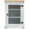 TV staliukas HiFi spintelė Balta 60 x 50 x 82 cm Kietos pušies mediena
