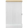 TV staliukas HiFi spintelė Balta 60 x 50 x 82 cm Kietos pušies mediena