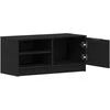 TV staliukas Televizoriaus spintelė Juodas ąžuolas 80 x 35 x 36,5 cm