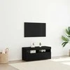 TV staliukas Televizoriaus spintelė su LED Juodas ąžuolas 90 x 35 x 40 cm