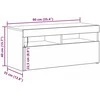 TV staliukas Televizoriaus spintelė su LED Juodas ąžuolas 90 x 35 x 40 cm