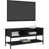 TV staliukas TV spintelių komplektas Juodas ąžuolas 100 x 35 x 45 cm