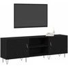 TV staliukas TV spintelių komplektas Juodas ąžuolas 150 x 30 x 50 cm