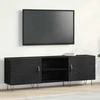 TV staliukas TV spintelių komplektas Juodas ąžuolas 150 x 30 x 50 cm