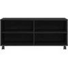 TV staliukas Televizoriaus spintelė Juoda 90 x 35 x 40.5 cm Apdirbta mediena