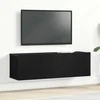 TV staliukas Televizoriaus spintelė Juodas ąžuolas 100 x 30 x 30 cm