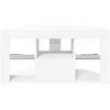 TV staliukas Kampinė LED televizoriaus spinta 100 x 40 x 50 cm Balta