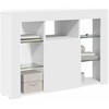 TV staliukas Kampinė LED televizoriaus spinta Balta 100x40x68cm
