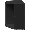 TV staliukas Kampinė LED televizoriaus spinta 100 x 40 x 50 cm Juoda