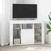 TV staliukas Kampinė LED televizoriaus spinta Aukšto blizgesio balta