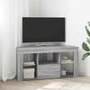 TV staliukas Kampinė LED televizoriaus spinta 100 x 40 x 50 cm Pilkas Sonoma