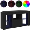 TV staliukas Kampinė LED televizoriaus spinta Juoda 100 x 40 x 50 cm