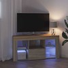 TV staliukas Kampinė LED televizoriaus spinta Sonoma ąžuolas