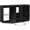 TV staliukas Kampinė LED televizoriaus spinta 100 x 40 x 50 cm Juoda