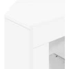 TV staliukas Kampinė LED televizoriaus spinta Balta 100 x 40 x 50 cm