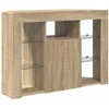 TV staliukas Kampinė LED televizoriaus spinta 100x40x68cm Sonoma ąžuolas