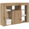 TV staliukas Kampinė LED televizoriaus spinta Amatininkų ąžuolas 100x40x68cm