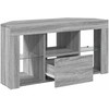 TV staliukas Kampinė LED televizoriaus spinta 100 x 40 x 50 cm Pilkas Sonoma